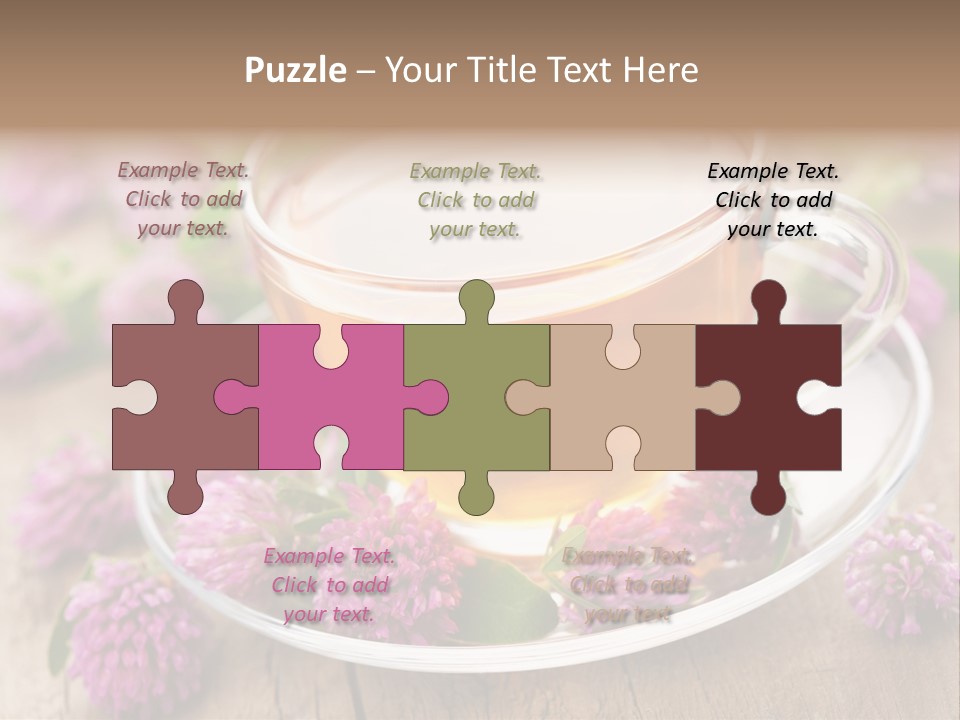 Wooden Glass Trefoil PowerPoint Template