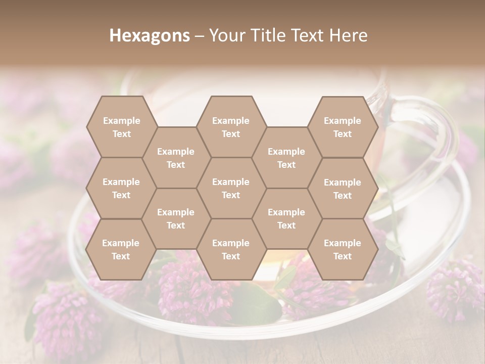 Wooden Glass Trefoil PowerPoint Template