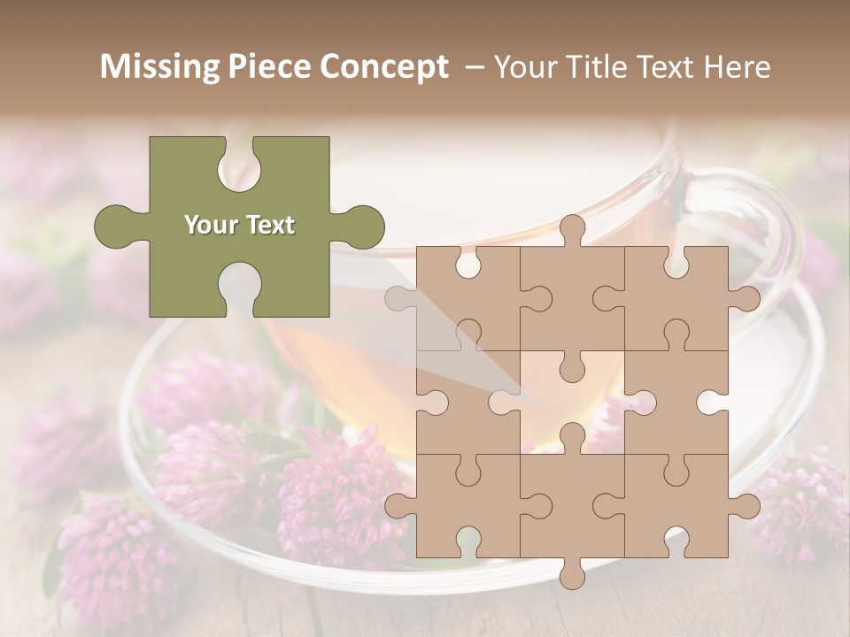 Wooden Glass Trefoil PowerPoint Template