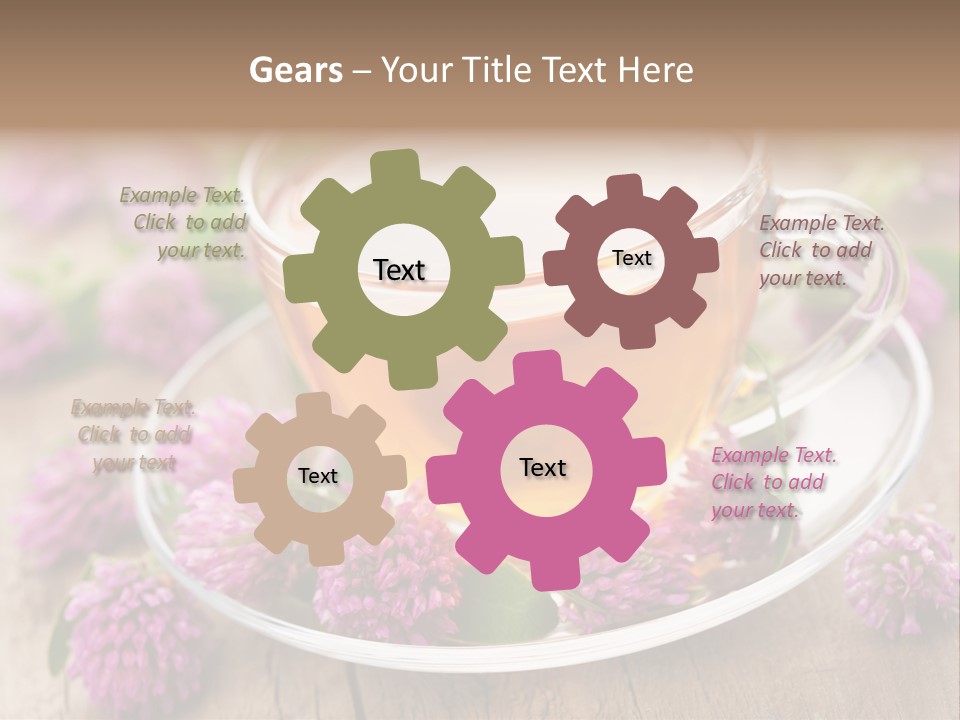 Wooden Glass Trefoil PowerPoint Template