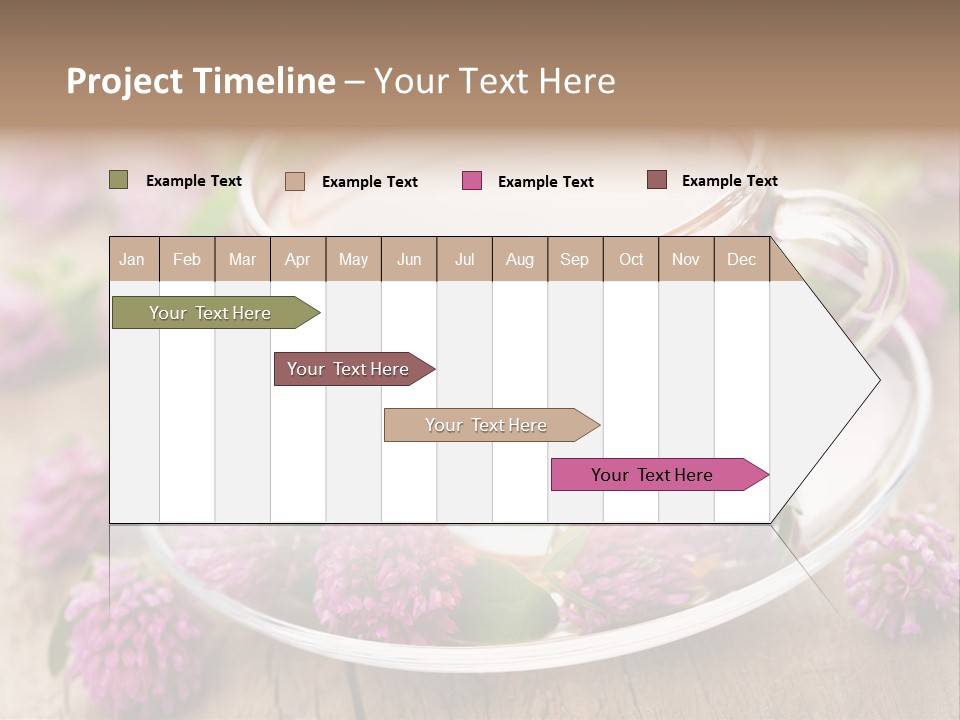 Wooden Glass Trefoil PowerPoint Template