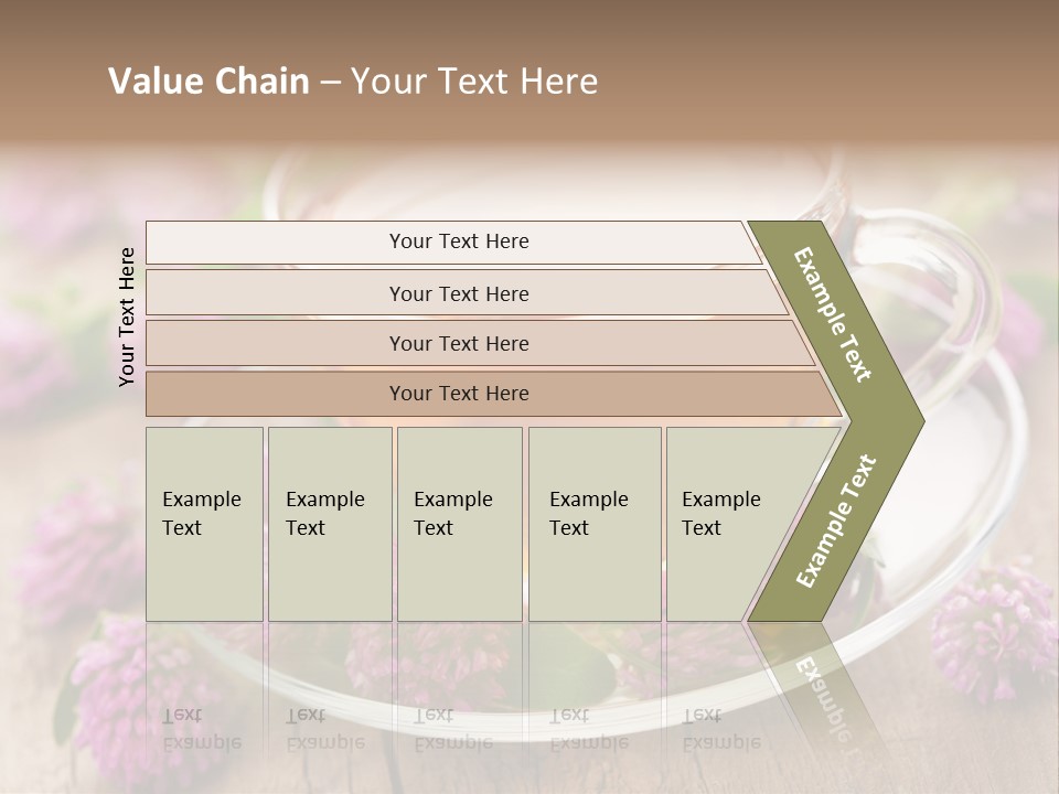 Wooden Glass Trefoil PowerPoint Template