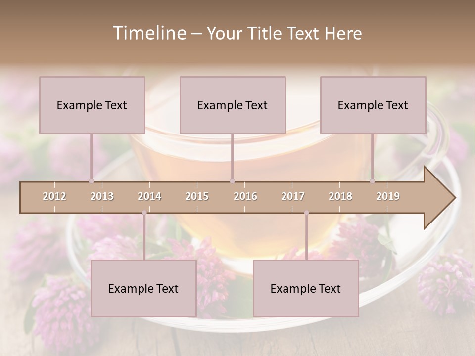 Wooden Glass Trefoil PowerPoint Template