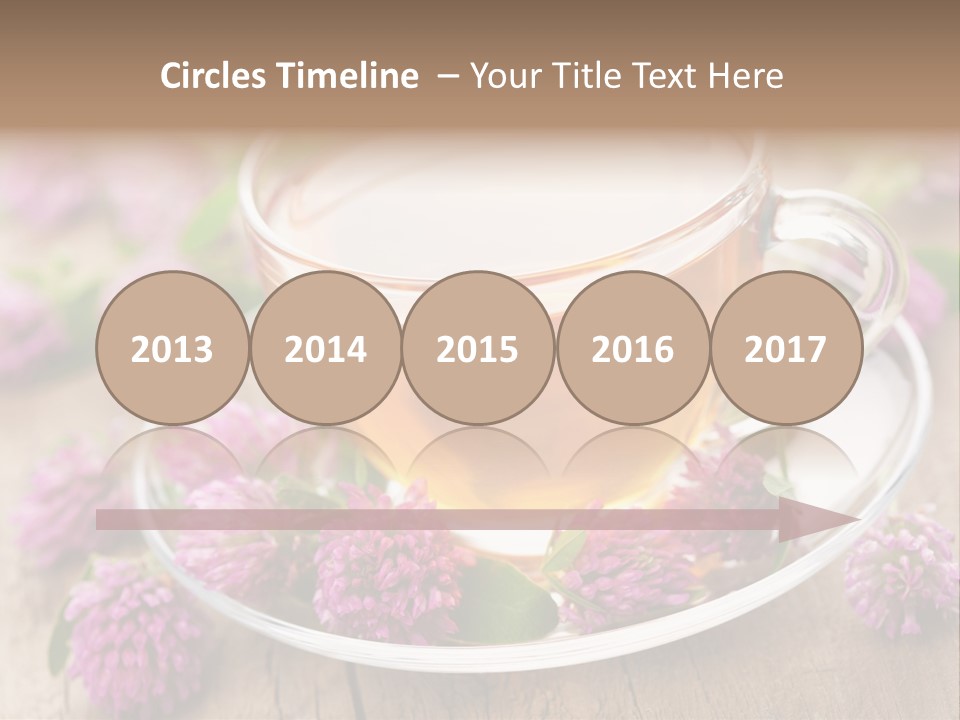 Wooden Glass Trefoil PowerPoint Template