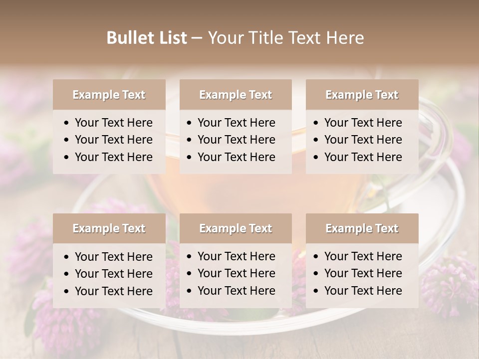Wooden Glass Trefoil PowerPoint Template