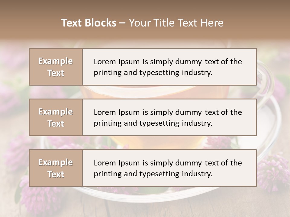 Wooden Glass Trefoil PowerPoint Template