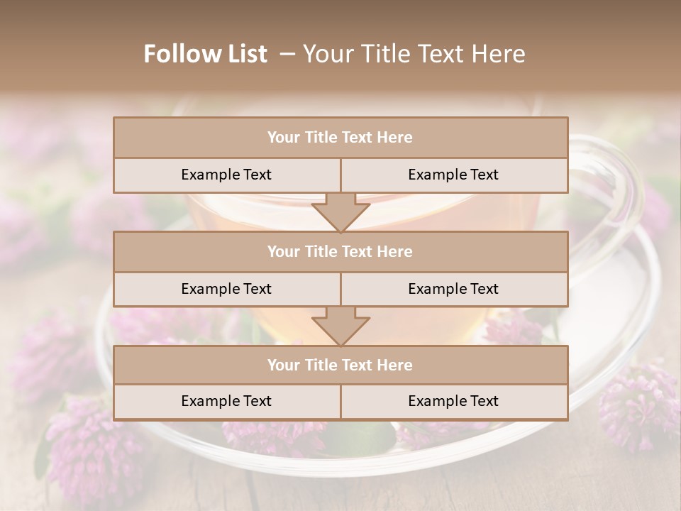 Wooden Glass Trefoil PowerPoint Template