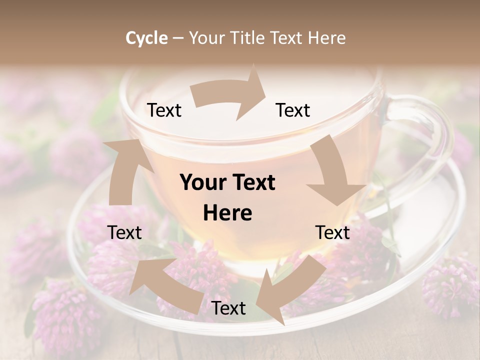 Wooden Glass Trefoil PowerPoint Template