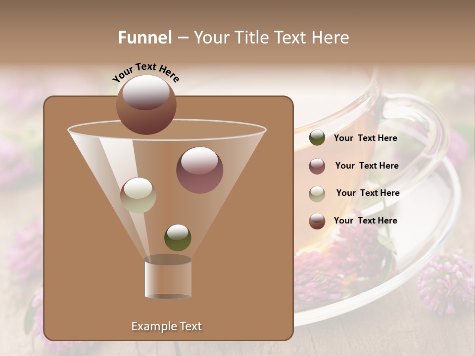 Wooden Glass Trefoil PowerPoint Template