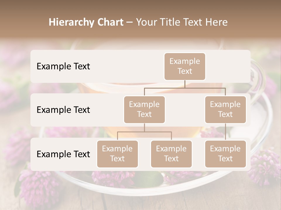 Wooden Glass Trefoil PowerPoint Template