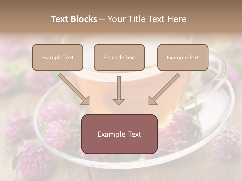 Wooden Glass Trefoil PowerPoint Template