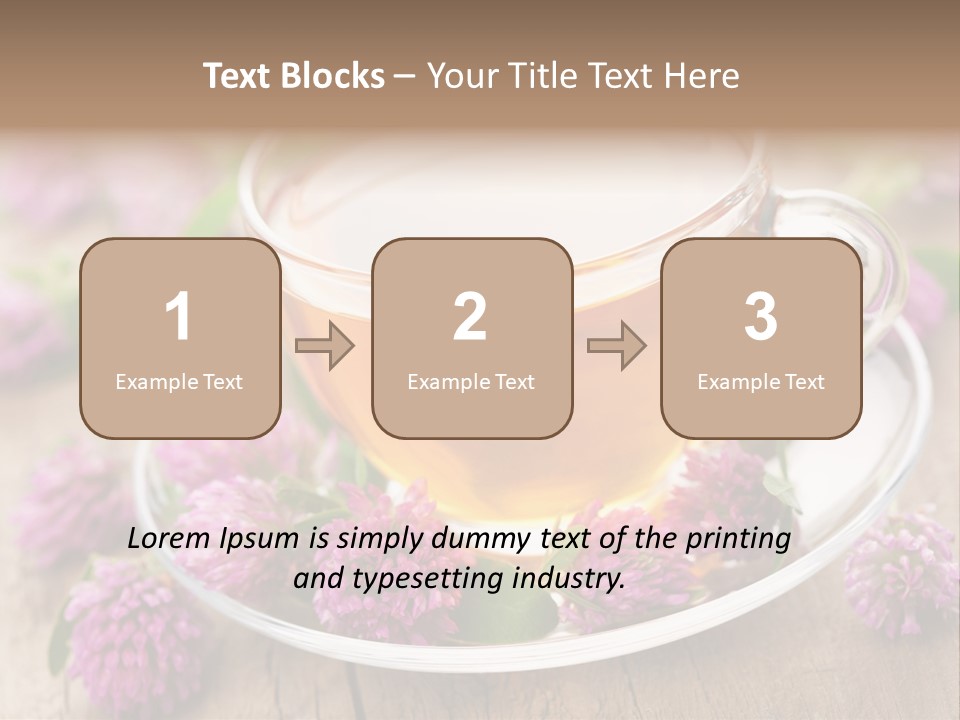 Wooden Glass Trefoil PowerPoint Template