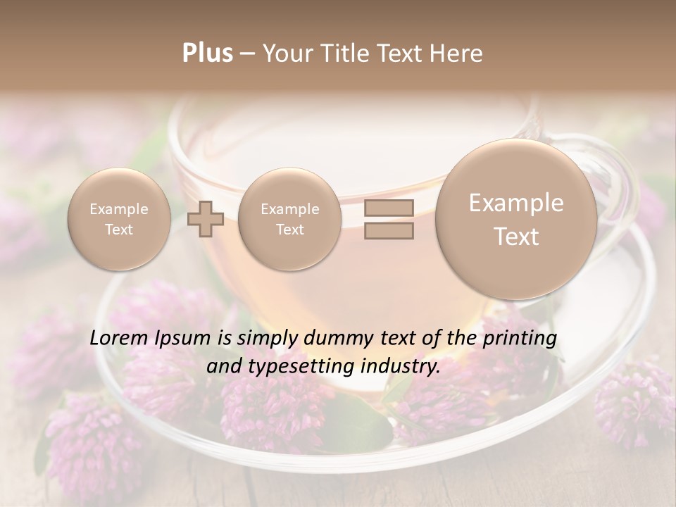Wooden Glass Trefoil PowerPoint Template