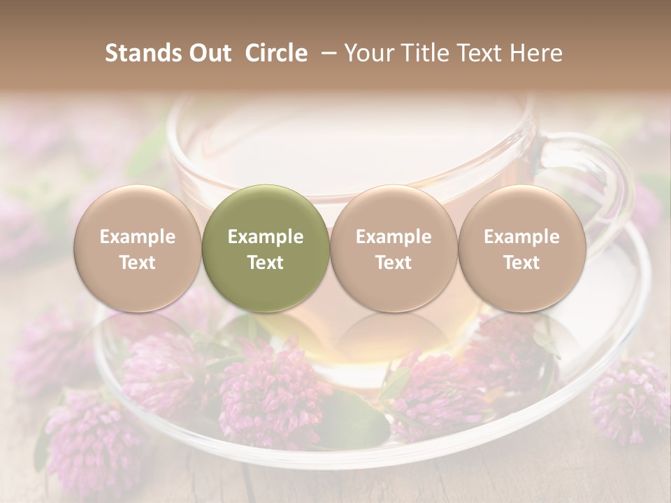 Wooden Glass Trefoil PowerPoint Template