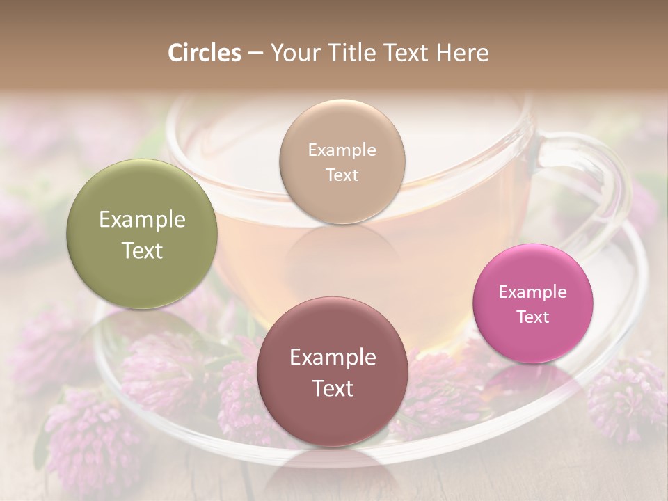 Wooden Glass Trefoil PowerPoint Template