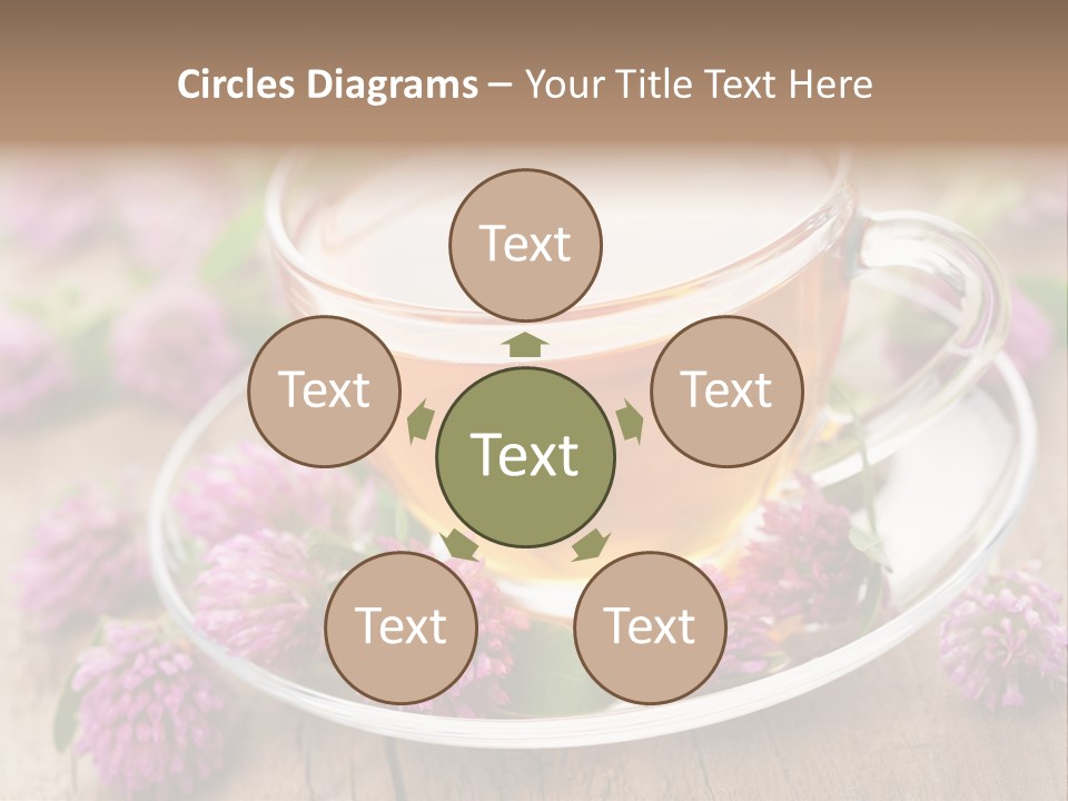 Wooden Glass Trefoil PowerPoint Template