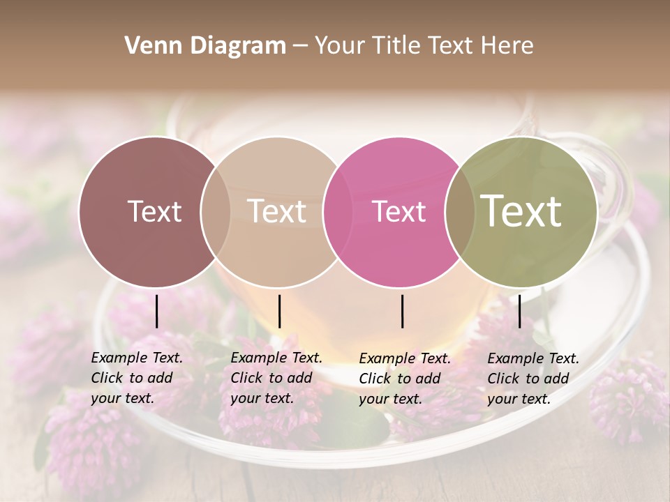 Wooden Glass Trefoil PowerPoint Template