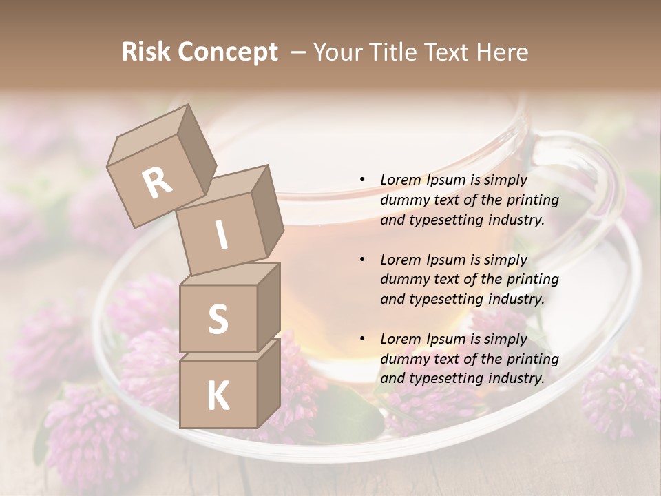 Wooden Glass Trefoil PowerPoint Template