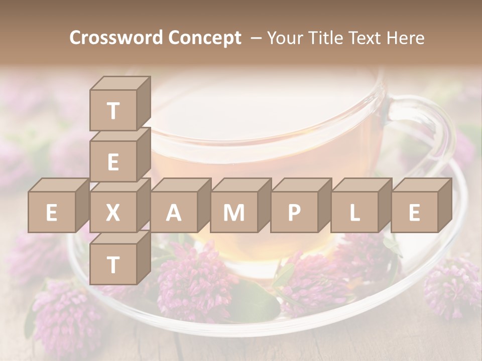 Wooden Glass Trefoil PowerPoint Template