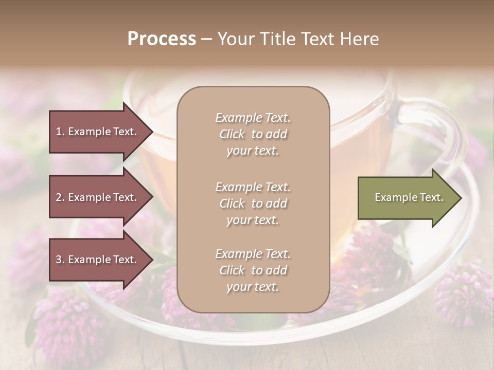 Wooden Glass Trefoil PowerPoint Template