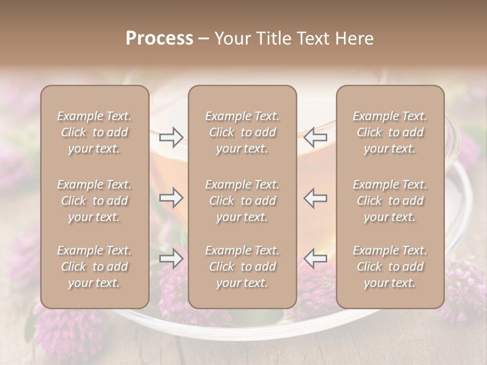 Wooden Glass Trefoil PowerPoint Template