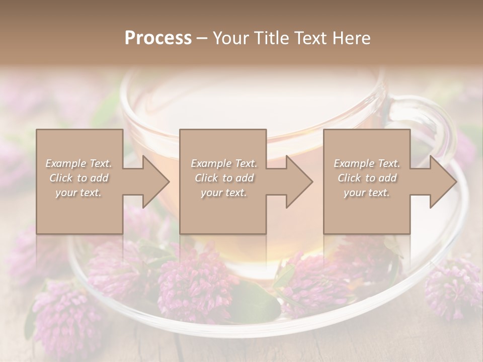 Wooden Glass Trefoil PowerPoint Template