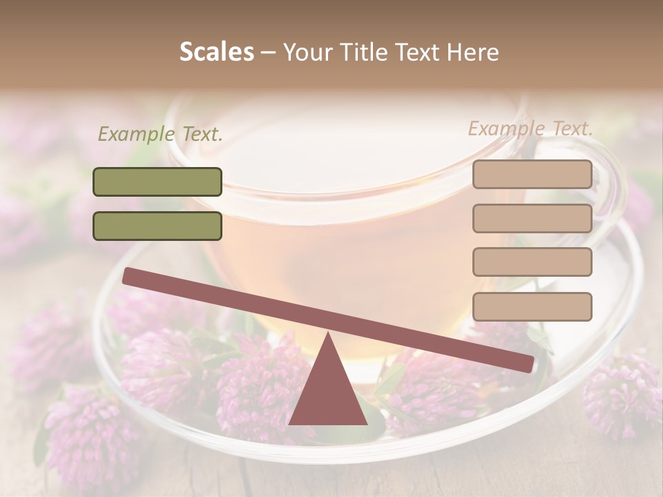 Wooden Glass Trefoil PowerPoint Template