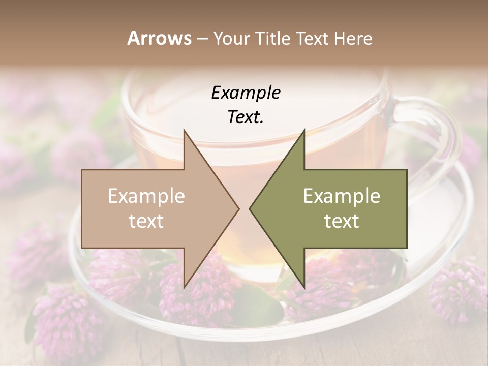 Wooden Glass Trefoil PowerPoint Template