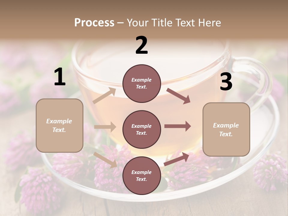 Wooden Glass Trefoil PowerPoint Template