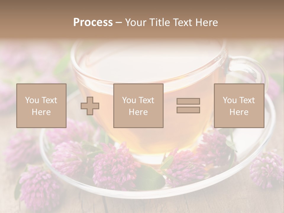 Wooden Glass Trefoil PowerPoint Template