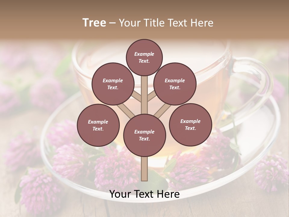 Wooden Glass Trefoil PowerPoint Template