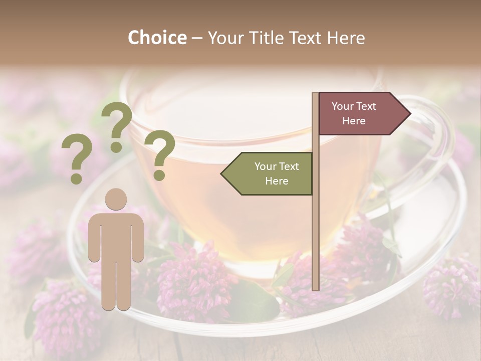 Wooden Glass Trefoil PowerPoint Template