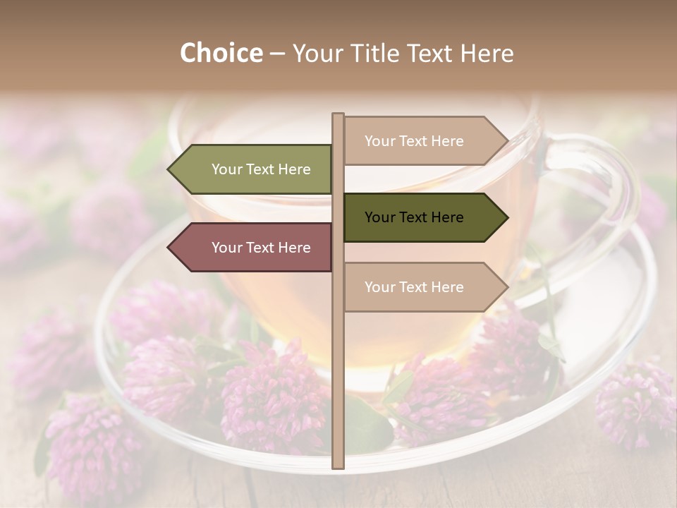 Wooden Glass Trefoil PowerPoint Template