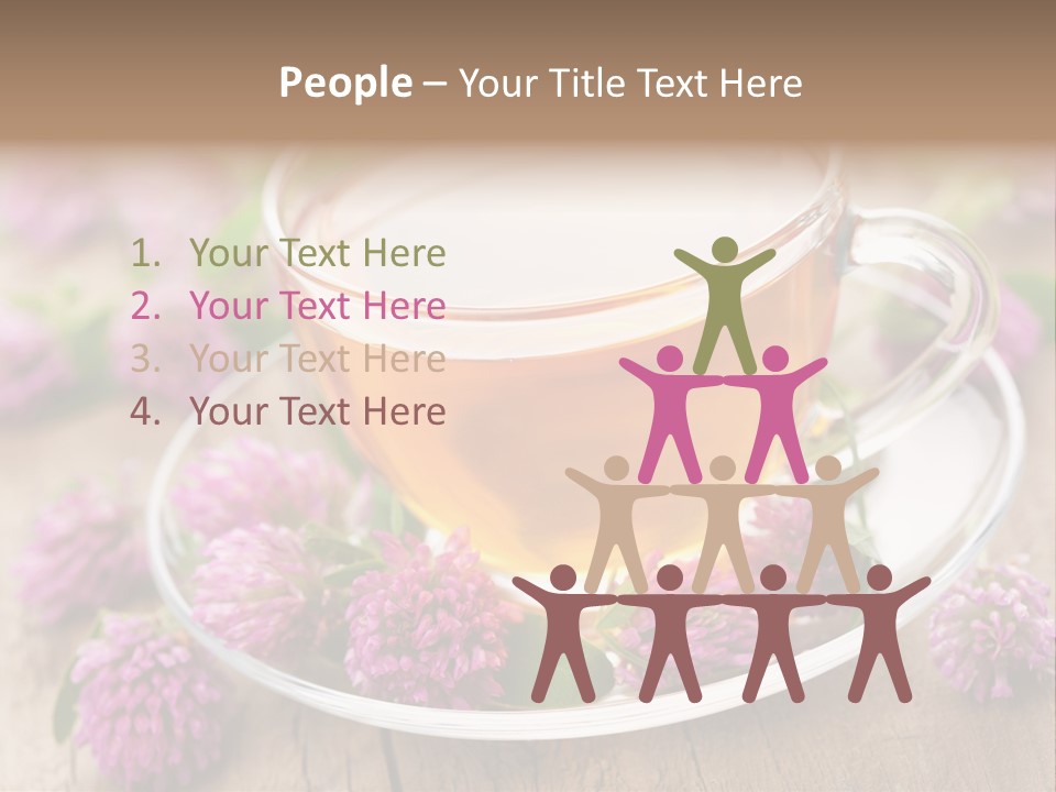 Wooden Glass Trefoil PowerPoint Template