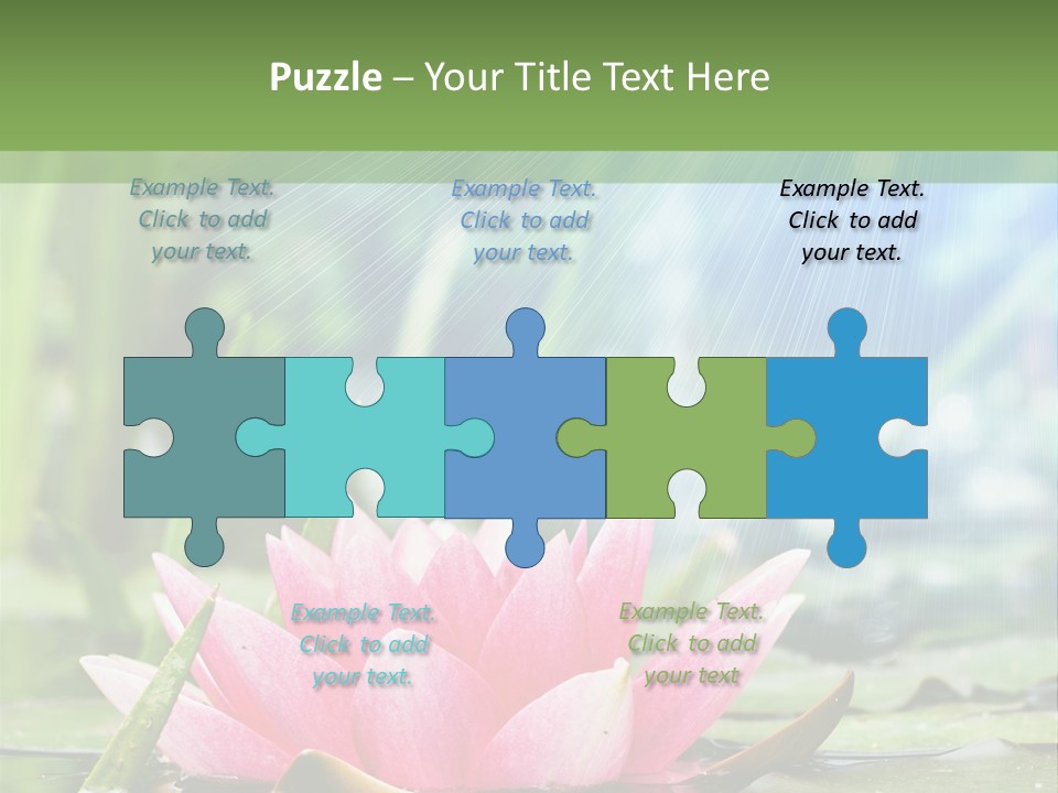 Decoration Springtime Aquatic PowerPoint Template