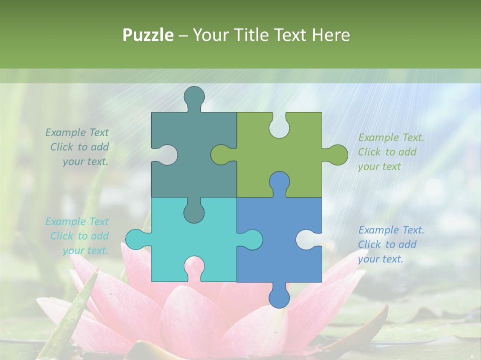 Decoration Springtime Aquatic PowerPoint Template