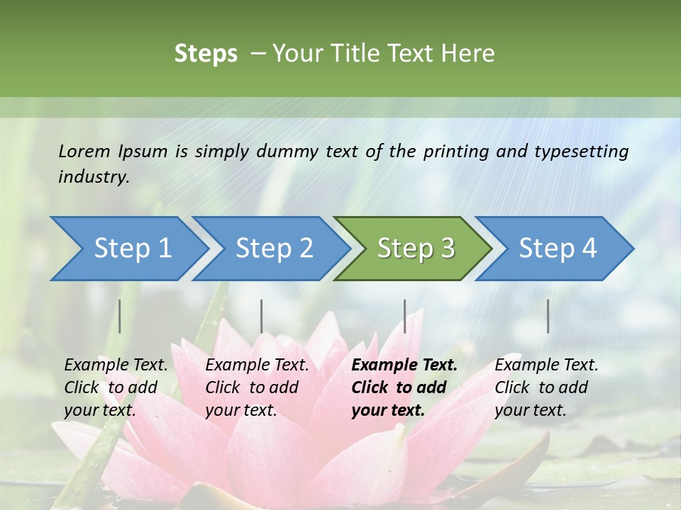 Decoration Springtime Aquatic PowerPoint Template