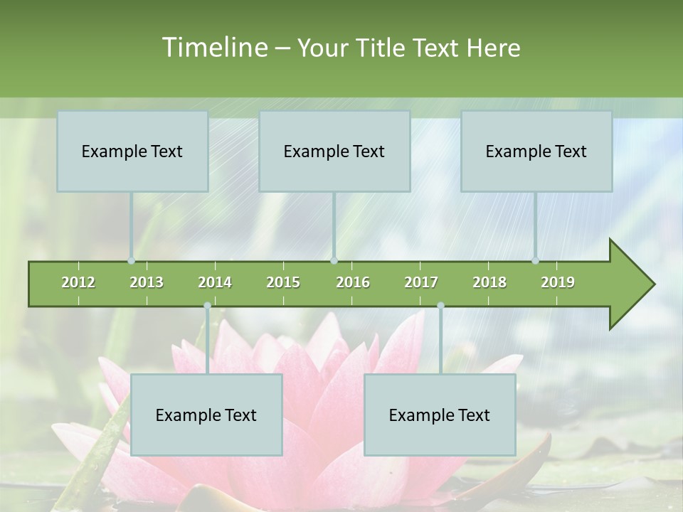 Decoration Springtime Aquatic PowerPoint Template