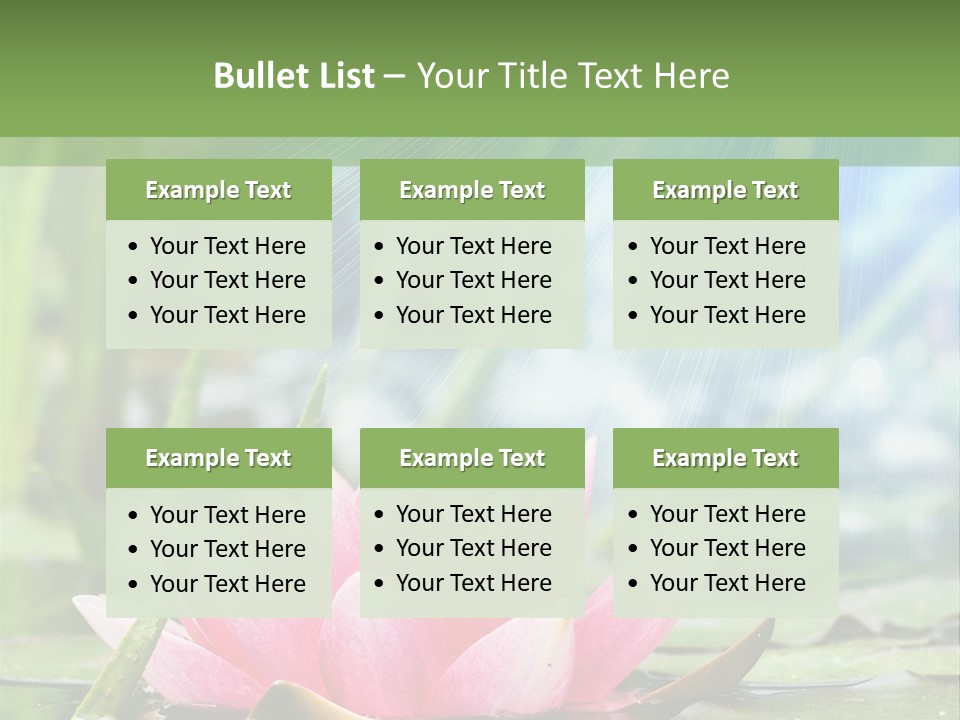 Decoration Springtime Aquatic PowerPoint Template