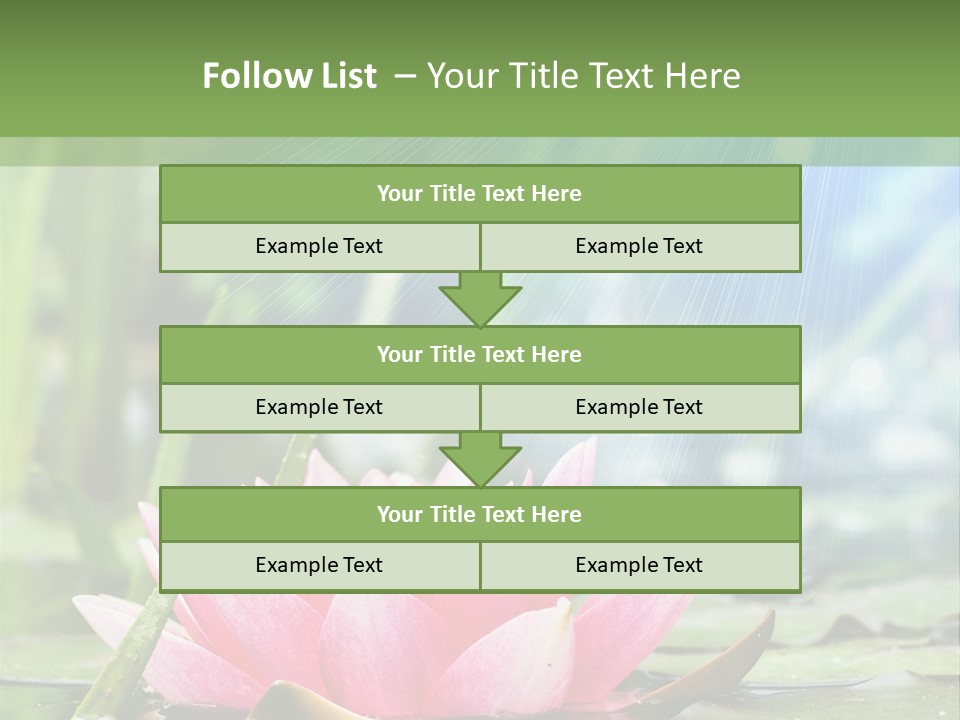 Decoration Springtime Aquatic PowerPoint Template