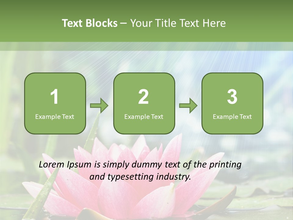 Decoration Springtime Aquatic PowerPoint Template