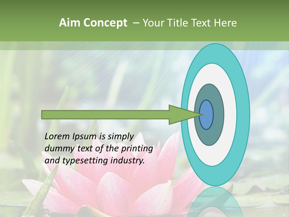 Decoration Springtime Aquatic PowerPoint Template