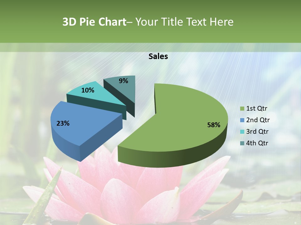 Decoration Springtime Aquatic PowerPoint Template