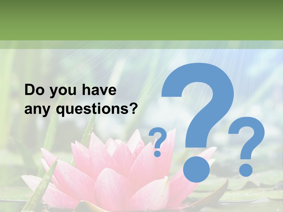 Decoration Springtime Aquatic PowerPoint Template