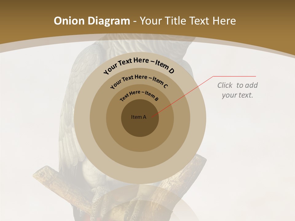 Closeup Attentive Avian PowerPoint Template