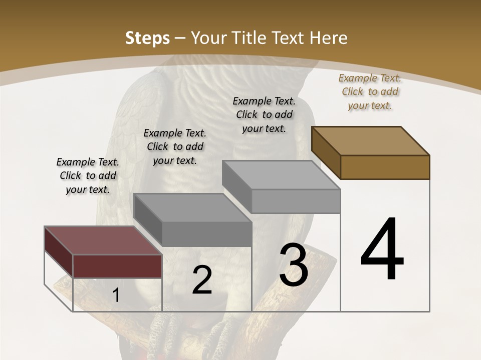 Closeup Attentive Avian PowerPoint Template