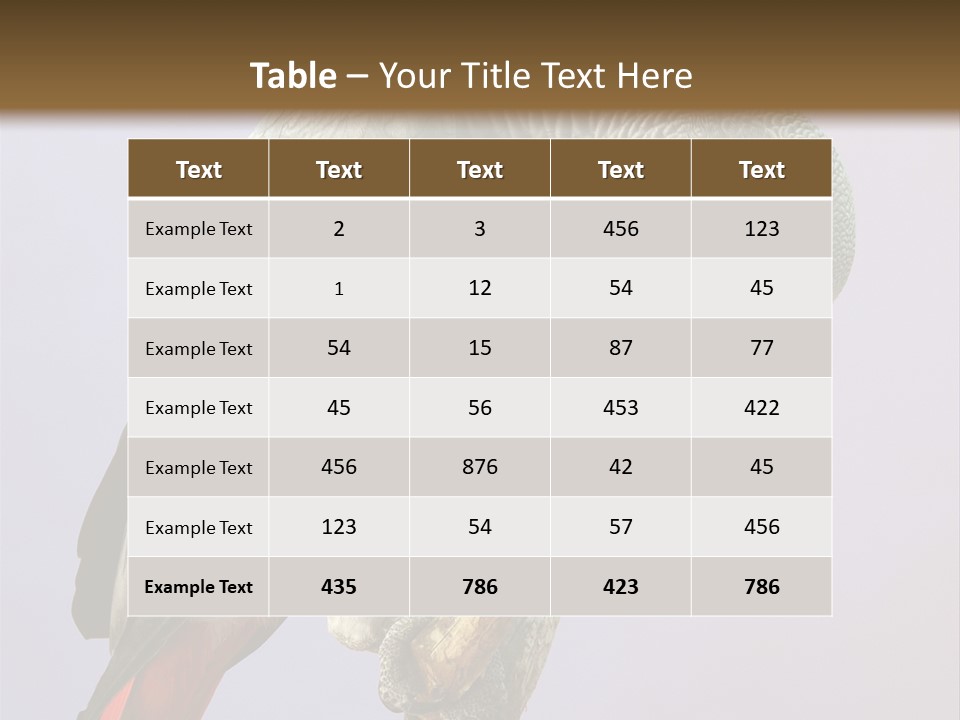 Fluff Mimic Nature PowerPoint Template