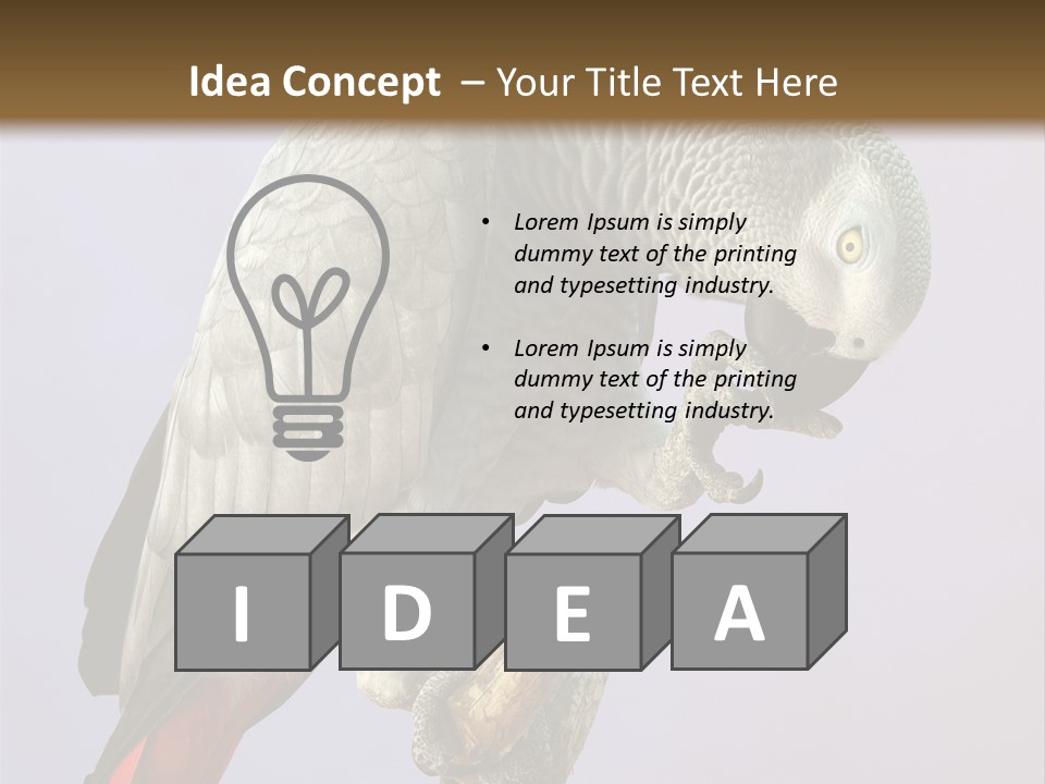 Fluff Mimic Nature PowerPoint Template