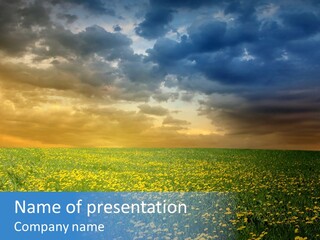 Day Cloudscape Season PowerPoint Template