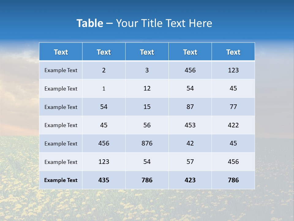 Day Cloudscape Season PowerPoint Template